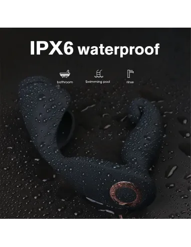 Vibrador raptor anillo prostata recargable control remoto | S-hande | Vibradores