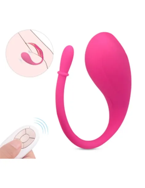 Vibrador ruby 7 recargable usb control remoto 12 funciones 9cm x 6cm | S-hande | Estimuladores clítoris