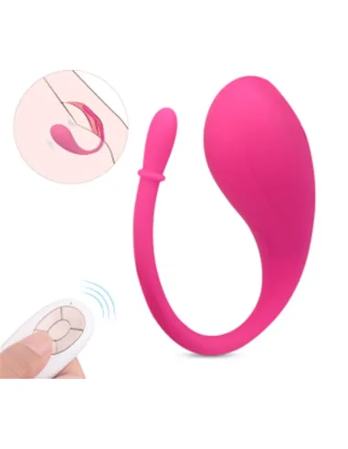 Vibrador ruby 7 recargable usb control remoto 12 funciones 9cm x 6cm | S-hande | Estimuladores clítoris