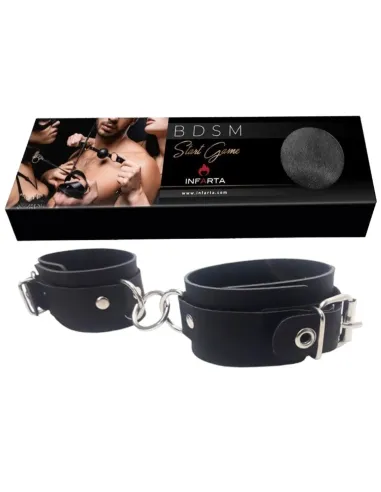 Esposas fijas con aro negro | Infarta fetish | Esposas
