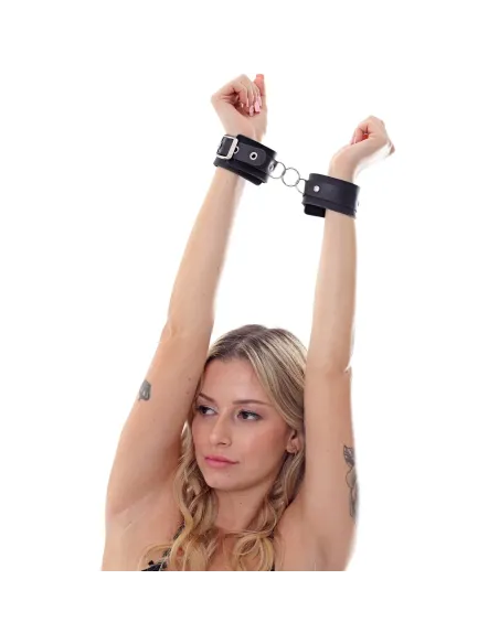 Esposas fijas con aro negro | Infarta fetish | Esposas