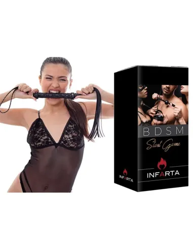 Latigo labrado - largo 80cm - mango 2,5cm diametro - eco-cuero | Infarta fetish | Látigos y palmetas