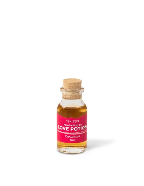 Mini aceite comestible love potion champagne 15ml | Sexitive | Comestibles