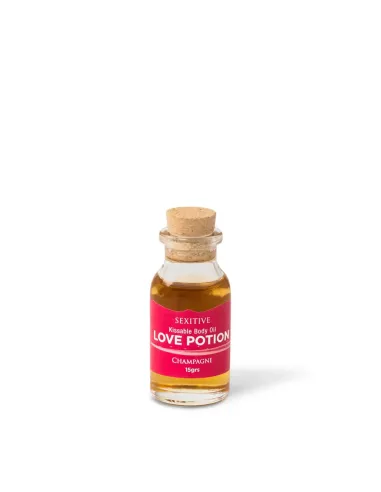 Mini aceite comestible love potion champagne 15ml | Sexitive | Comestibles
