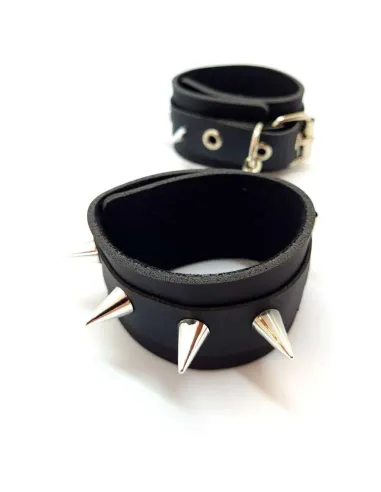 Esposas sado con cadena - eco-cuero negro | Infarta fetish | Esposas