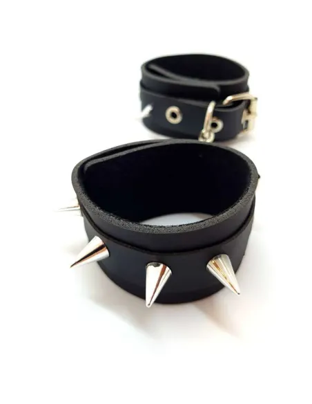 Esposas sado con cadena - eco-cuero negro | Infarta fetish | Esposas