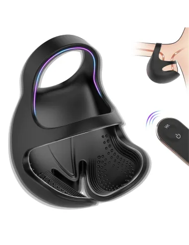 Vibrador chad testiculo 9 funciones recargable control remoto | S-hande | Erectores