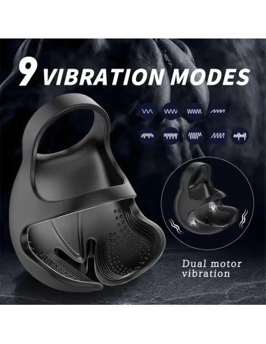 Vibrador chad testiculo 9 funciones recargable control remoto | S-hande | Erectores