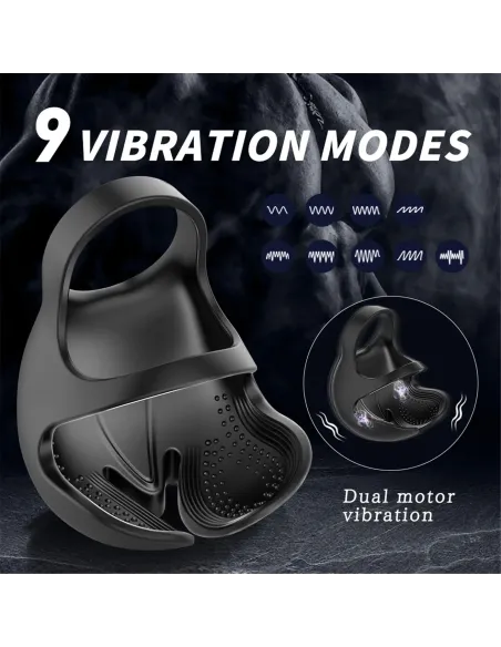 Vibrador chad testiculo 9 funciones recargable control remoto | S-hande | Erectores