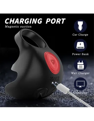 Vibrador chad testiculo 9 funciones recargable control remoto | S-hande | Erectores