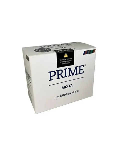 Preservativos mixta caja display 12 x3 | Prime | Preservativos