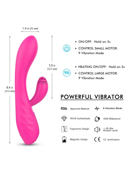Vibrador muses 9 funciones recargable | S-hande | Rabbits