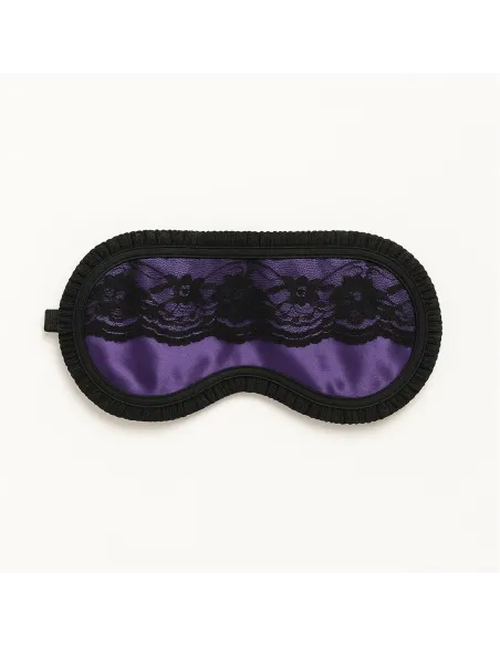 Suave antifaz de raso y puntillas en violeta | Infarta fetish | Descuentos y promociones