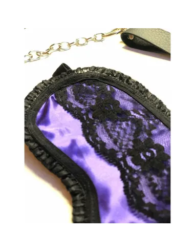 Suave antifaz de raso y puntillas en violeta | Infarta fetish | Descuentos y promociones