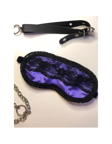 Suave antifaz de raso y puntillas en violeta | Infarta fetish | Descuentos y promociones