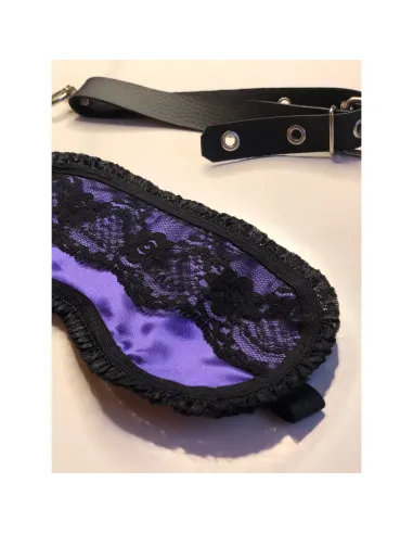 Suave antifaz de raso y puntillas en violeta | Infarta fetish | Descuentos y promociones