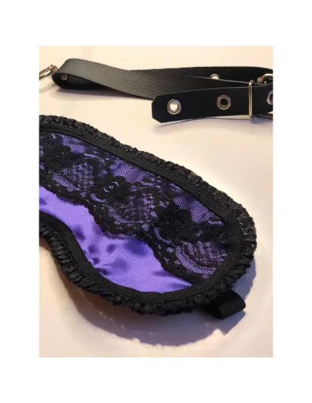 Suave antifaz de raso y puntillas en violeta | Infarta fetish | Descuentos y promociones