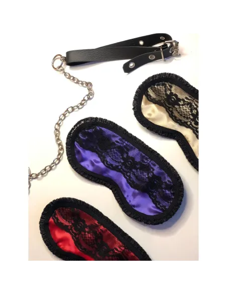 Suave antifaz de raso y puntillas en violeta | Infarta fetish | Descuentos y promociones