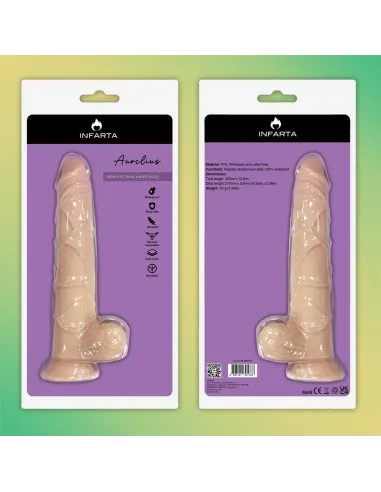 Aurelius dildo dual pellizcable vertebrado | Infarta toys | Dildos macizos