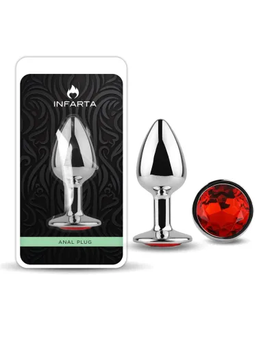 Anal plug eros metal medium red | Infarta toys | Plugs