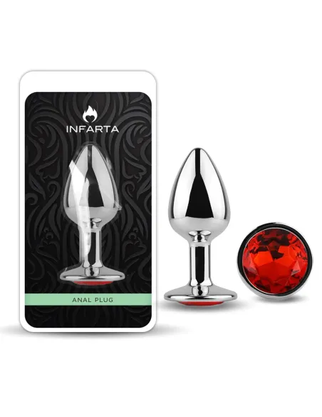 Anal plug eros metal medium red | Infarta toys | Plugs