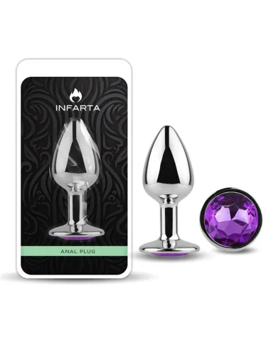Anal plug eros metal medium purple | Infarta toys | Plugs