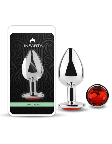 Anal plug eros metal large red | Infarta toys | Plugs