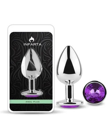 Anal plug eros metal large purple | Infarta toys | Plugs