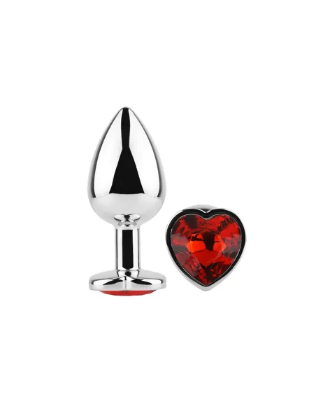 Anal plug heart love metal large red | Infarta toys | Plugs