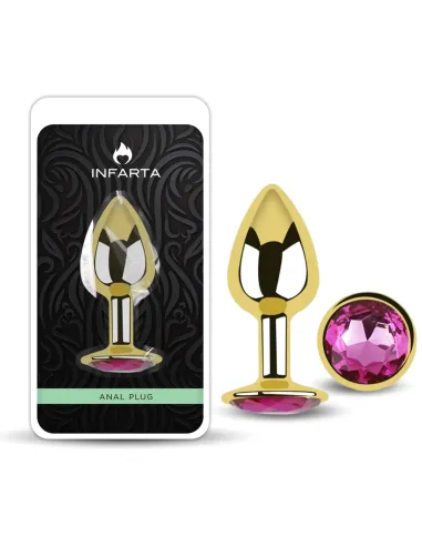 Anal plug eros gold metal medium rosy | Infarta toys | Plugs