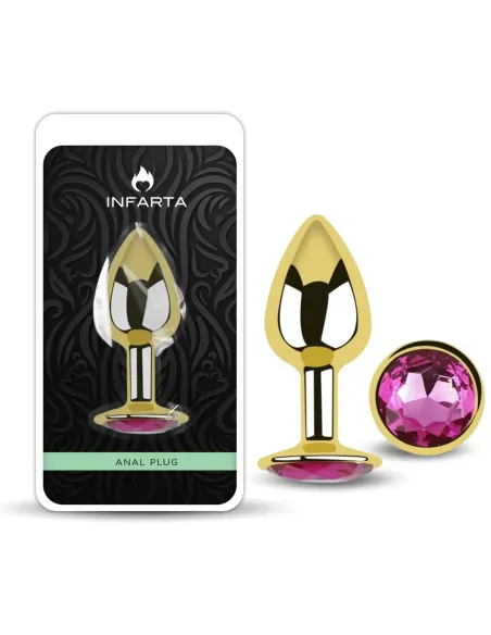 Anal plug eros gold metal medium rosy | Infarta toys | Plugs
