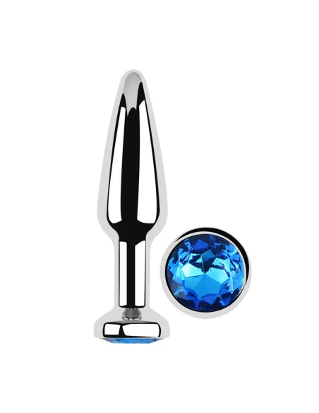 Anal plug titan metal small blue dark | Infarta toys | Plugs