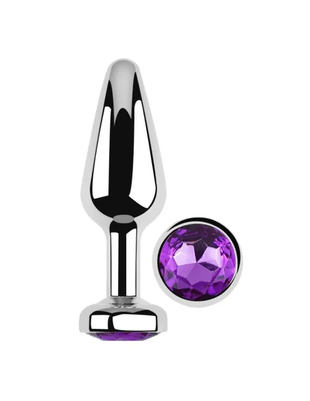 Anal plug titan metal medium dark purple | Infarta toys | Plugs