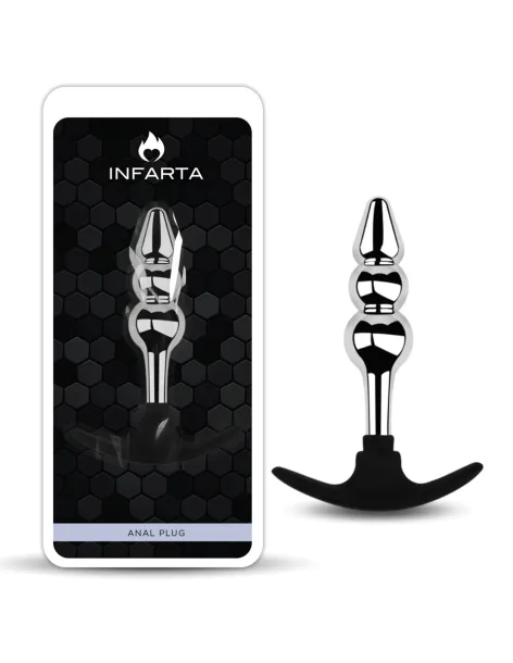 Anal plug silverpulse double metal small | Infarta toys | Plugs
