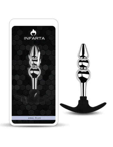 Anal plug silverpulse double metal small | Infarta toys | Plugs