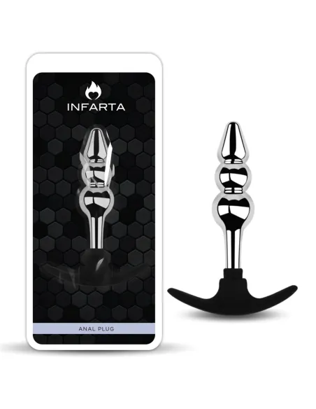 Anal plug silverpulse double metal small | Infarta toys | Plugs