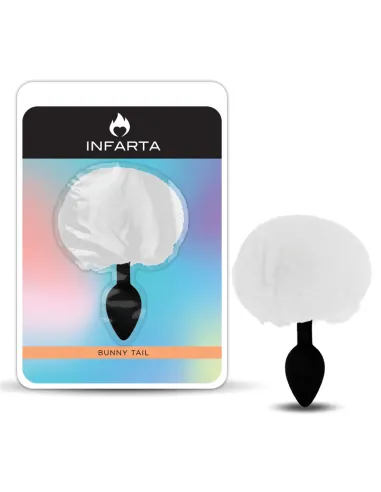Anal plug bunny silicone small white | Infarta toys | Plugs