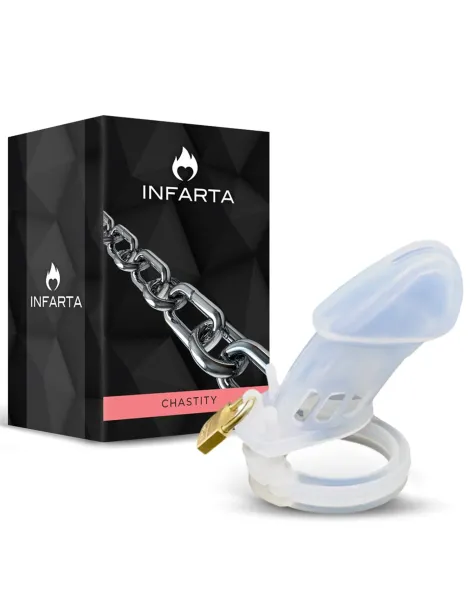 Chastity guardian senior silicone long transparent | Infarta toys | Castidad