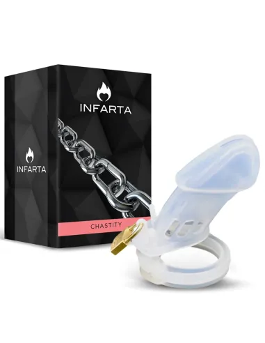 Chastity guardian senior silicone long transparent | Infarta toys | Castidad