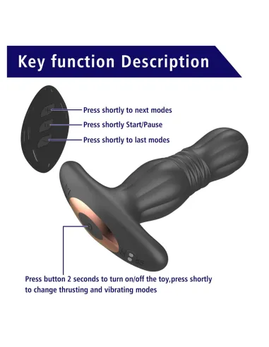 Thrusting anal vibrator shadow shaker | Infarta toys | Vibradores