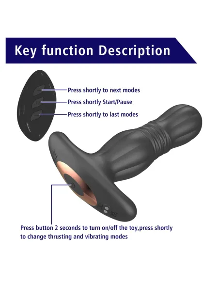 Thrusting anal vibrator shadow shaker | Infarta toys | Vibradores