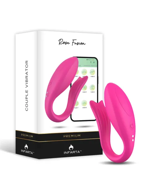Couple vibrator - app rose fusion | Infarta toys | Estimuladores clítoris