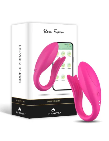 Couple vibrator - app rose fusion | Infarta toys | Estimuladores clítoris