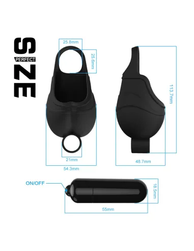 Testicle massager & ring vibrator torvo - anillo masajeador | Infarta toys | Anillos