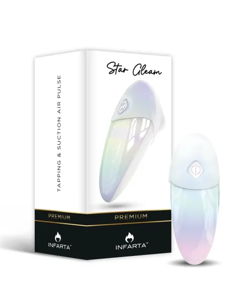 Tapping & suction airpulse star gleam | Infarta toys | Premium