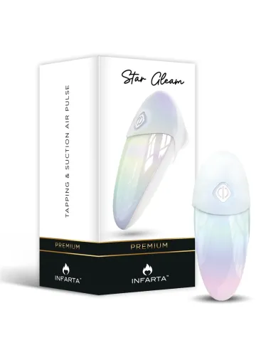 Tapping & suction airpulse star gleam | Infarta toys | Premium