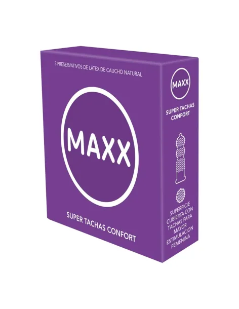 Maxx preservativos super tachas confort 12x3 | Maxx | Preservativos