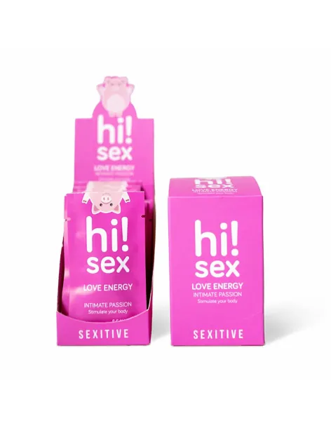 Hi! sex - love energy - 10 blíster x 2 cápsulas + caja exhibidora | Sexitive | Capsulas potenciadoras