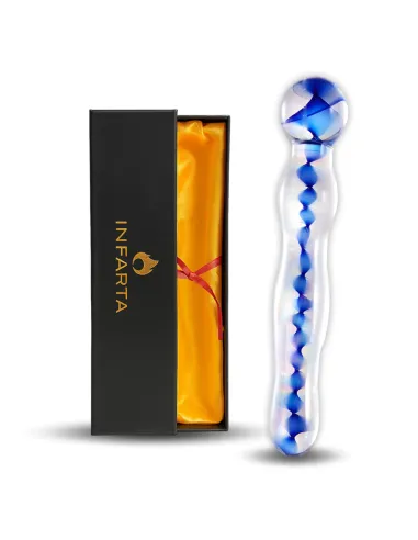 Glass dildo helixblue | Infarta toys | Vidrio