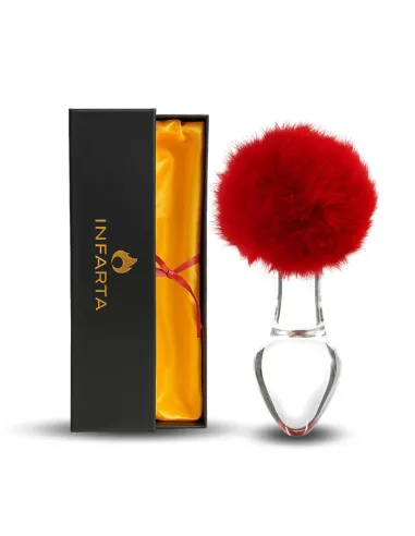 Glass anal plug bunny vellino | Infarta toys | Plugs